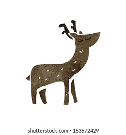 retro cartoon stag