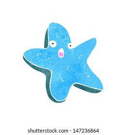 retro cartoon starfish