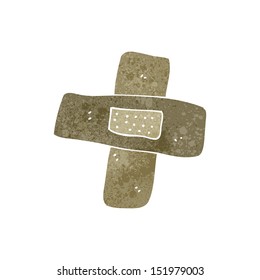 retro cartoon sticking plaster