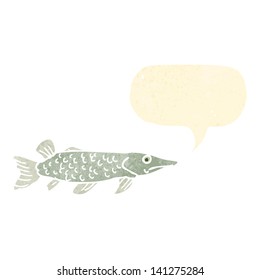 retro cartoon talking fish