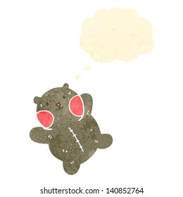 retro cartoon teddy bear
