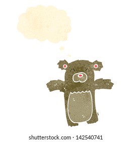 Teddybär mit Retro-Cartoon