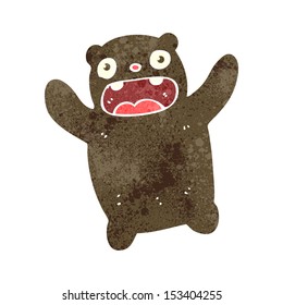 Teddybär mit Retro-Cartoon