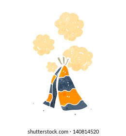 carpa de dibujos animados retro