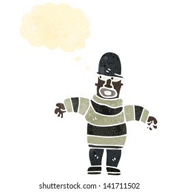 retro cartoon thief