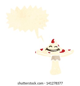 retro cartoon toadstool