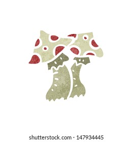 retro cartoon toadstool