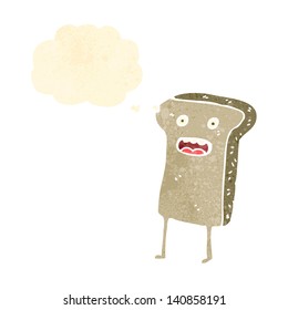 retro cartoon toasts cartoon character