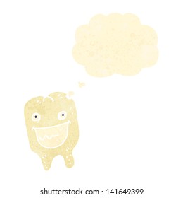 retro cartoon tooth