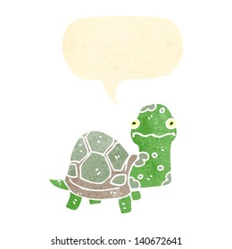 retro cartoon tortoise
