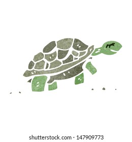 retro cartoon tortoise