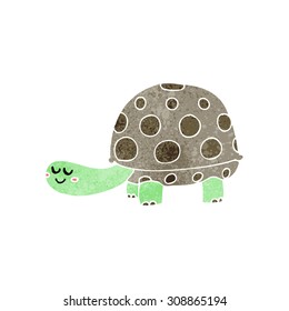 retro cartoon tortoise