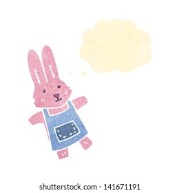 retro cartoon toy rabbit