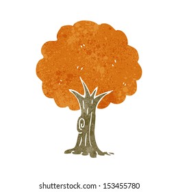 retro cartoon tree