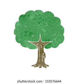 retro cartoon tree