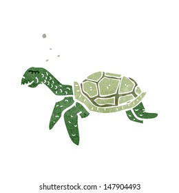 retro cartoon turtle