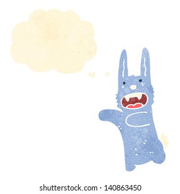 retro cartoon vampire rabbit