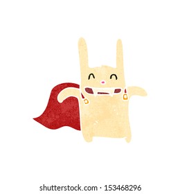 retro cartoon vampire rabbit