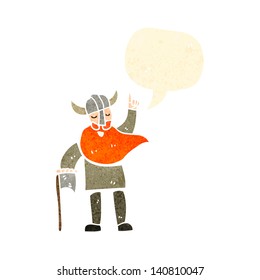 retro cartoon viking