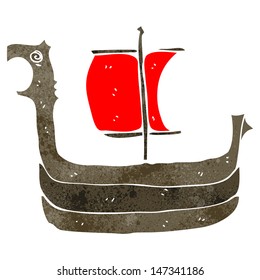 barco de observación de dibujos animados retro