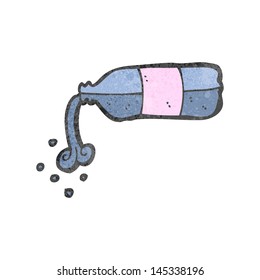 retro cartoon water bottle