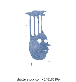 dibujos animados retro gota de agua