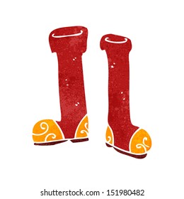 retro cartoon wellington boots