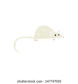 retro cartoon white mouse