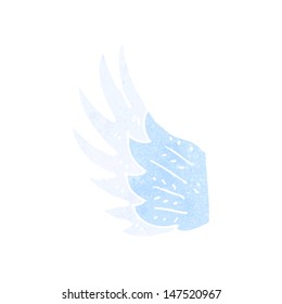 retro cartoon wing symbol