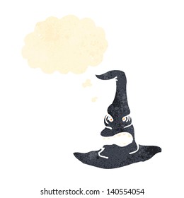 retro cartoon witches hat