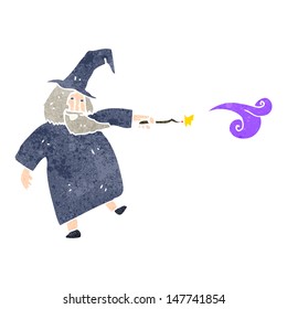 retro cartoon wizard