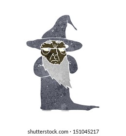 retro cartoon wizard