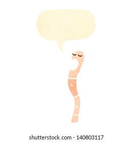 retro cartoon worm