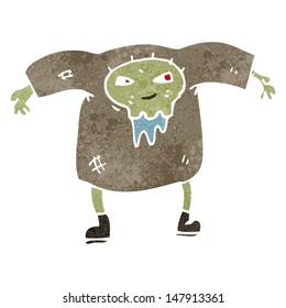 retro cartoon zombie