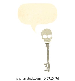 retro cartoon,skeleton key