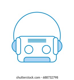 retro cassette with earphones