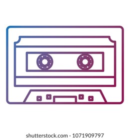 retro cassette isolated icon