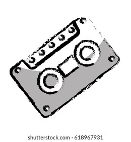 retro cassette isolated icon