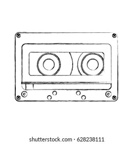 retro cassette isolated icon