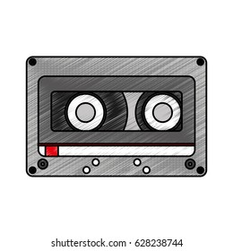 retro cassette isolated icon