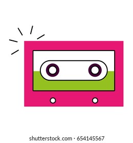 retro cassette isolated icon