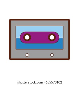 retro cassette isolated icon