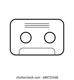 retro cassette isolated icon
