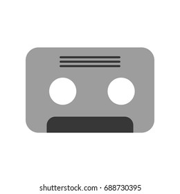 retro cassette isolated icon