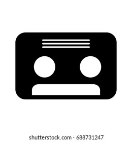retro cassette isolated icon