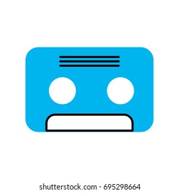 retro cassette isolated icon