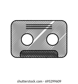 retro cassette isolated icon