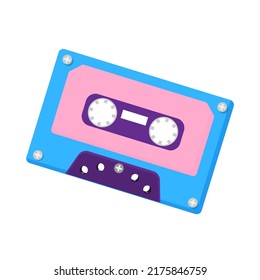 Retro cassette, for a party. Vector illustration
