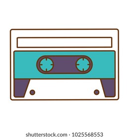 retro cassette sticker icon