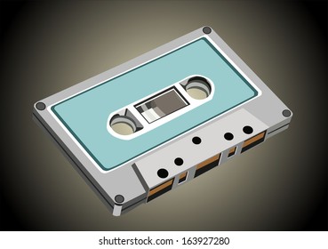 Retro cassette tape from the 80s,vector